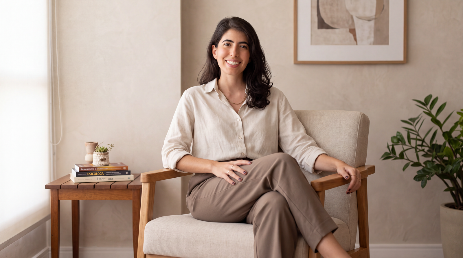 Retrato da psicóloga Iohanna Sanches.